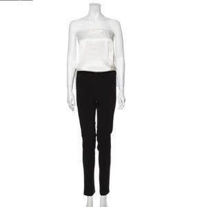 DEREK LAM 10 CROSBY Black and White Jumpsuit